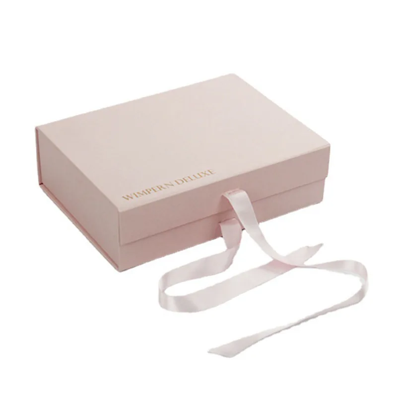 Rigid magnetic gift box showing a surface finish route