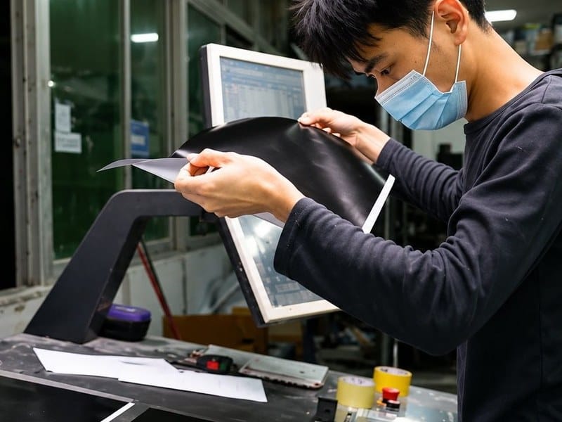 Packaging sample quality check before bulk production approval