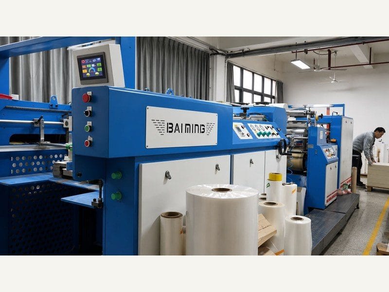 Paper laminating machine rolls for matte gloss and soft touch packaging finish