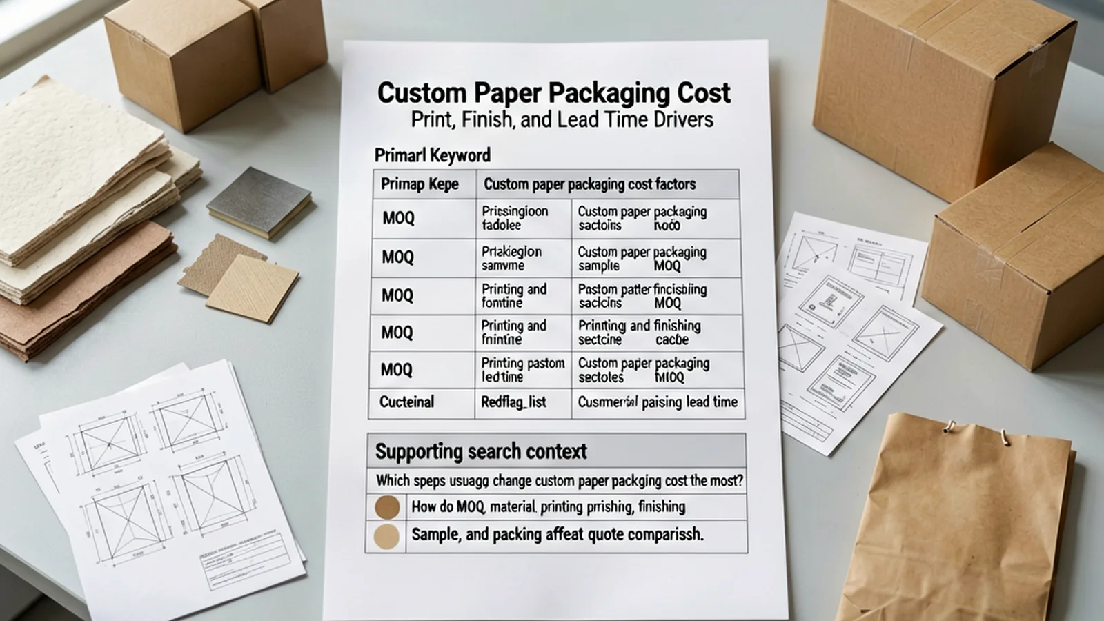 Packaging Accessories Size and Tolerance Checklist for Bulk Orders — packaging reference image