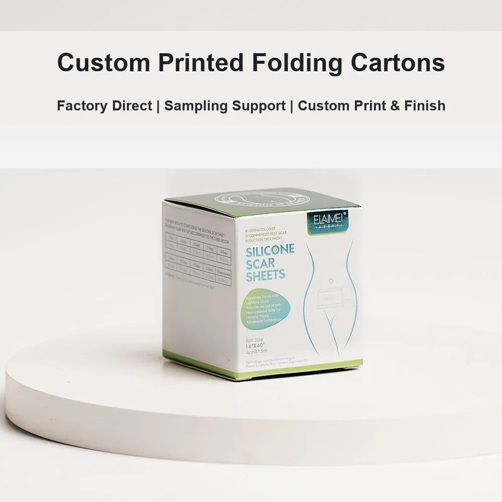 Custom printed retail folding carton box