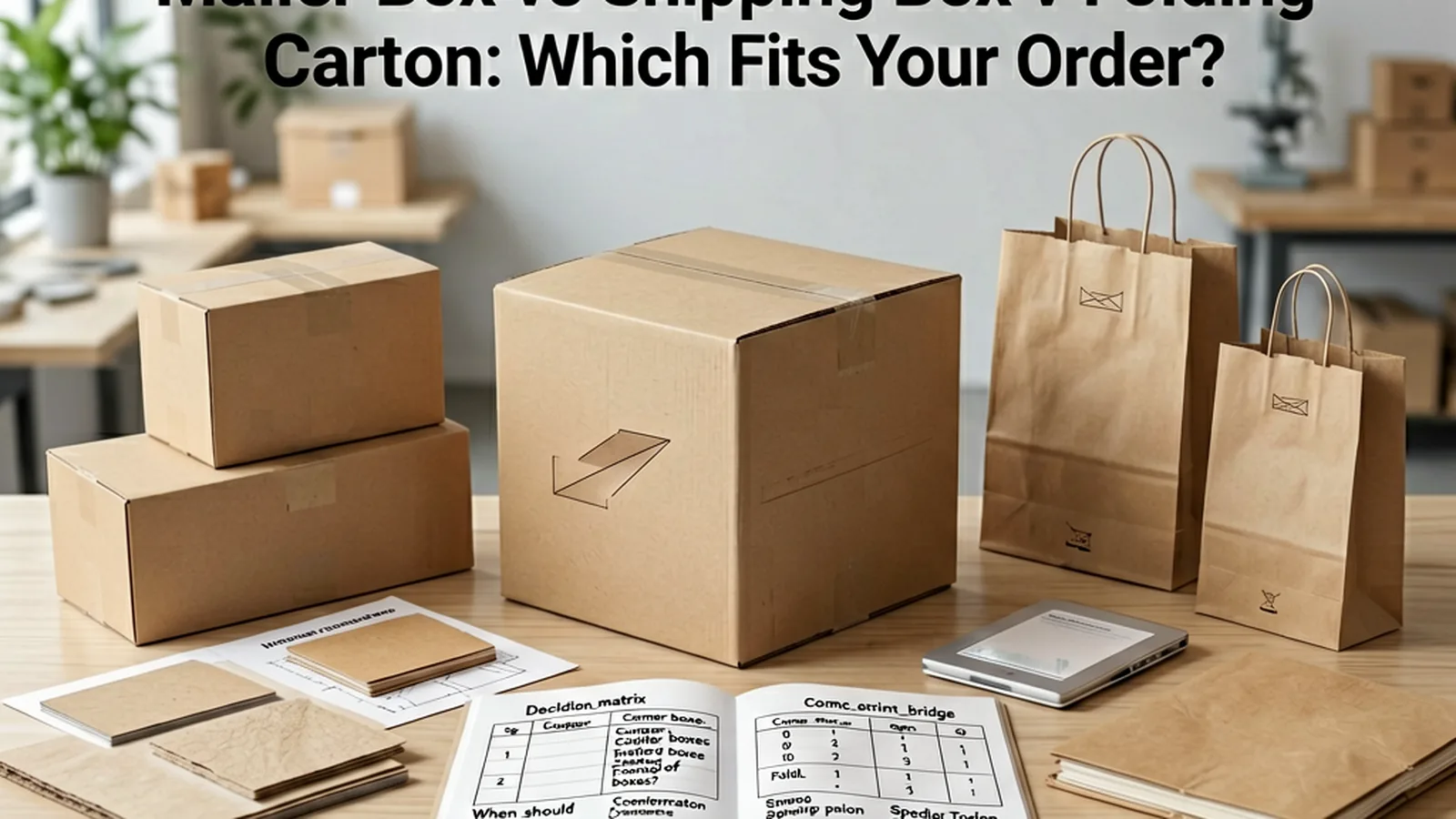 Versandkarton vs. Einzelhandelsverpackung – Entscheidungsbild für geschichtete Verpackung