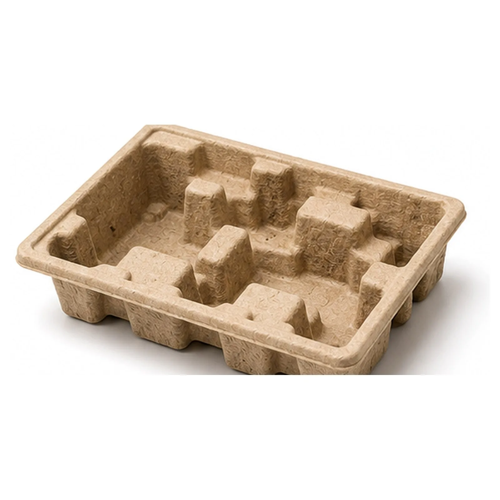 Molded pulp insert for ecommerce packaging