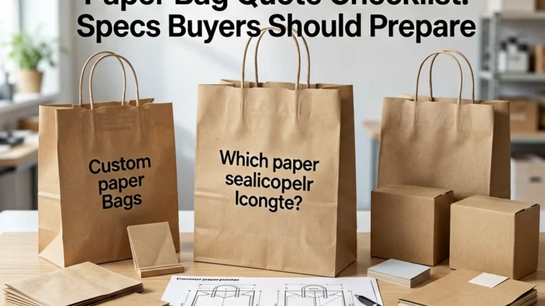 Paper Bag Quote Checklist: Specs Buyers Should Prepare