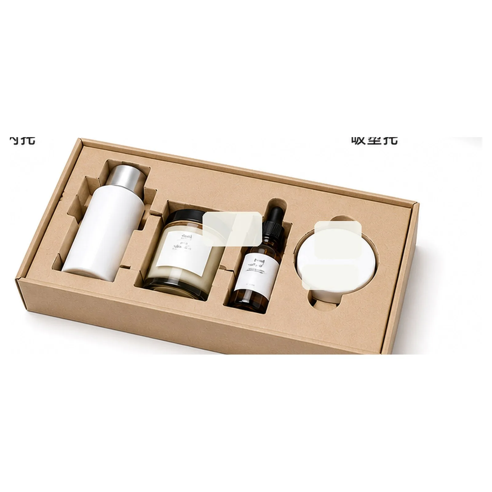 Product fit custom paperboard tray insert set