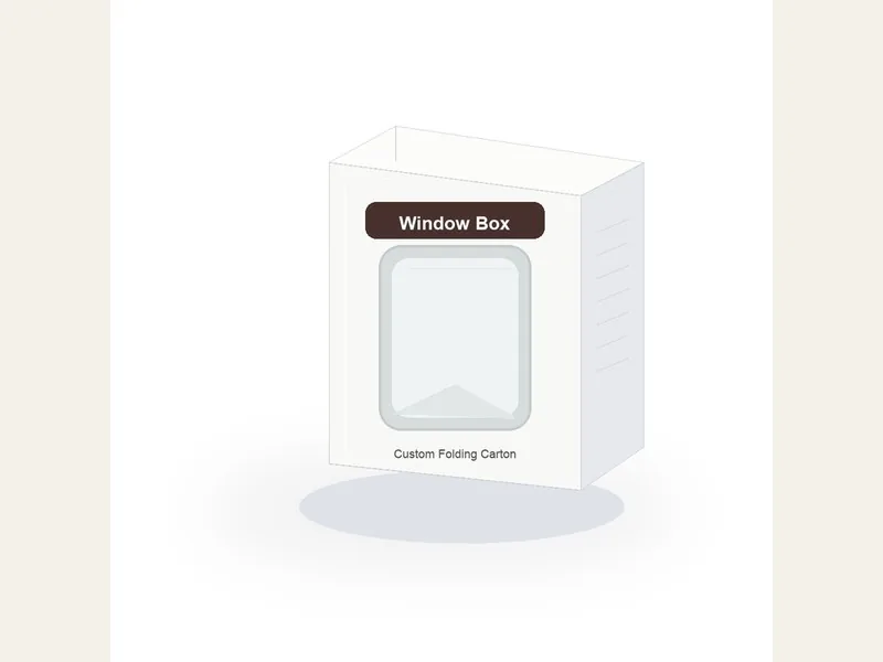 Window folding carton packaging
